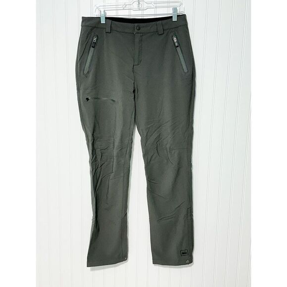 Rei Women's Acme Stretch‎ Nylon Blend Outdoor Hiking Pants Grey Gray Size 12 - Picture 1 of 11